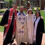 Four people from various faith traditions